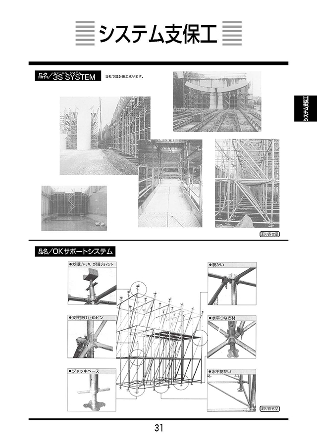 システム支保工